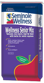 Seminole Wellness Senior Mix Seminole Wellness Senior Mix - Low-starch, 10% fat, complete feed with herbs