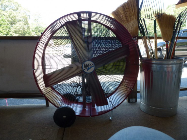 Industrial fans for barns and chicken coops