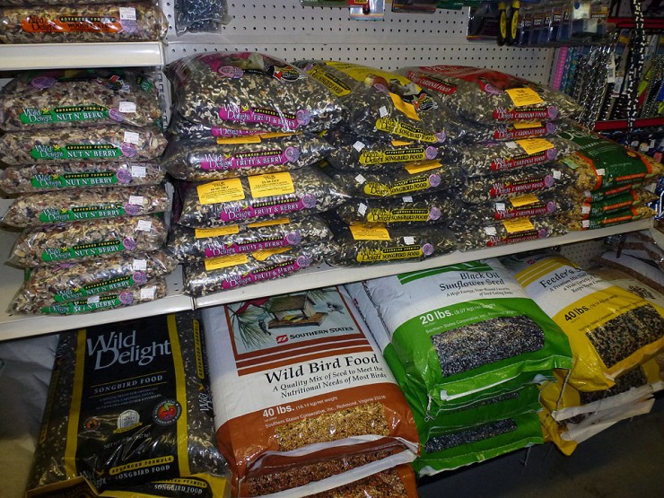 Wild Bird Feed, Sunflower Seeds, Mealworms and Suet - Available at Cherokee Feed & Seed