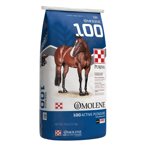 Purina Omolene #100 Active Pleasure Horse Feed 50-lb