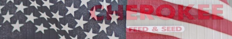 Cherokee Feed & Seed store American Flag