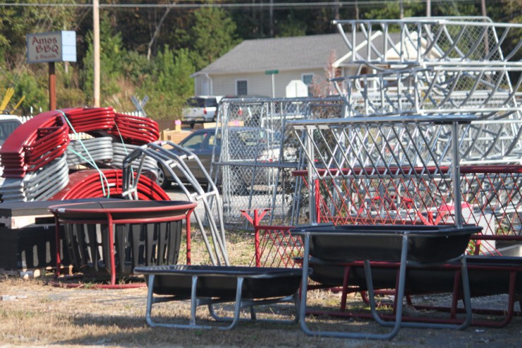 Hay Racks at Cherokee Feed & Seed Store