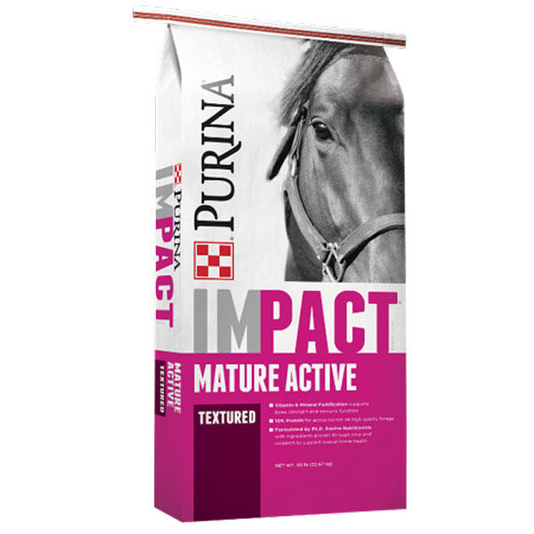 Purnia Impact Mature Active Textured Horse Feed - Cherokee Feed & Seed, Georgia