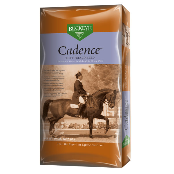 Buckeye Cadence horse feed is available at Cherokee Feed & Seed