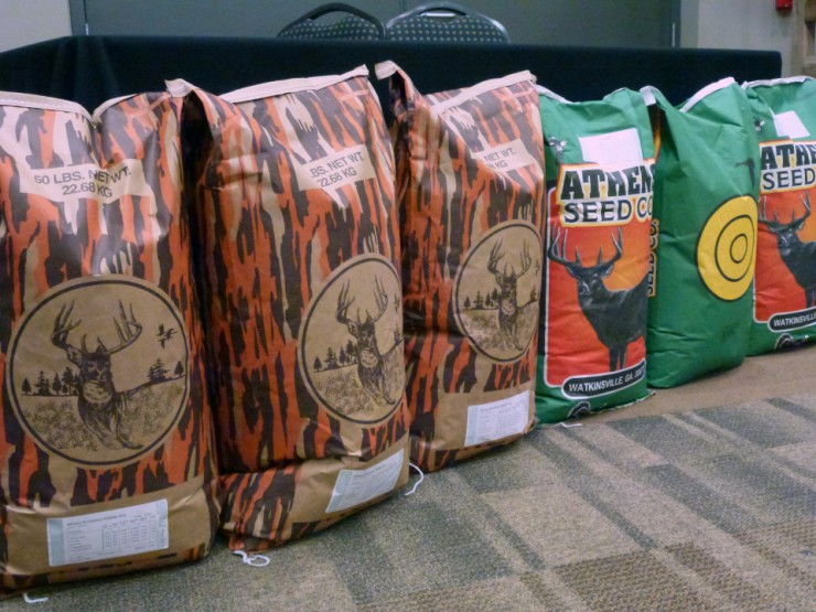 Hunting supplies and deer plot products at Cherokee Feed & Seed stores.
