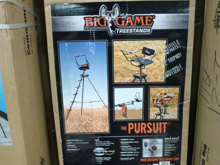 Find hunting tree stands at Cherokee Feed & Seed stores.