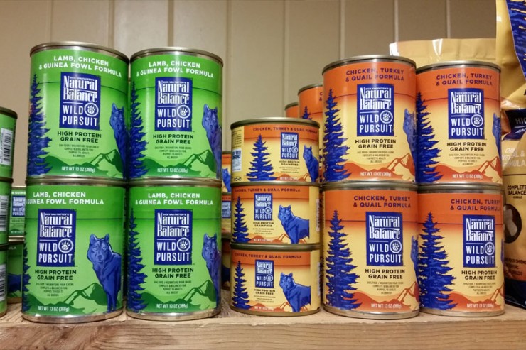 Natural Balance Wild Pursuit dog food is available at Cherokee Feed & Seed stores.