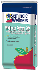 Seminole Wellness Perform Safe - Low-starch, 8% fat, pelleted horse feed