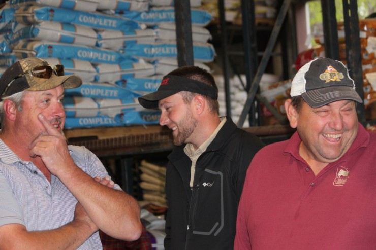 Customers at the Purina Cattle Mineral Meeting at Cherokee Feed & Seed in Ball Ground, GA