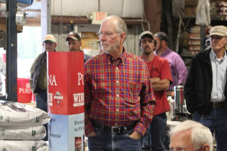 Customers at the Purina Cattle Mineral Meeting at Cherokee Feed & Seed in Ball Ground, GA