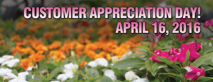 Gainesville Customer Appreciation Day is April 16th
