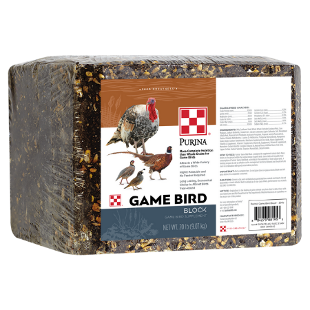 Purina Premium Game Bird Block 20-lb