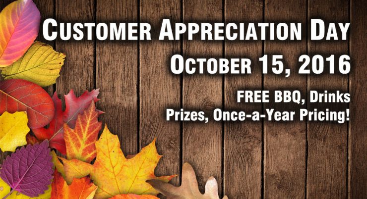 Cherokee Feed & Seed Customer Appreciation Day is Oct. 15, 2016