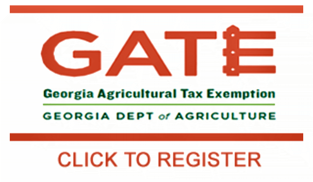 Georgia Agriculture Tax Exemption program (GATE)