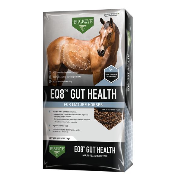 Buckeye EQ8™ Gut Health Multi-Textured Feed 50-lb bag
