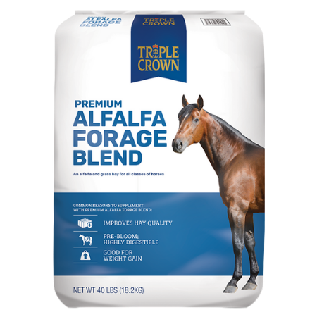 Triple Crown Alfalfa Forage Blend for Horses Chopped 40 lb