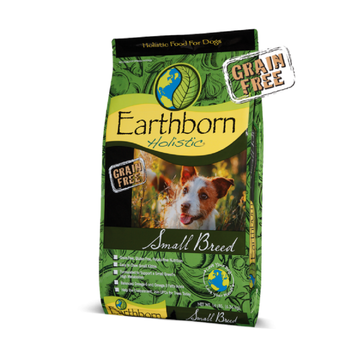 Earthborn Holistic Small Breed dry dog food.