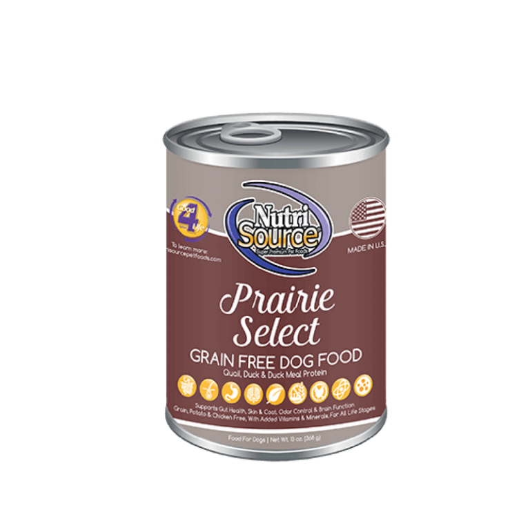 NutriSource Prairie Select Grain Free Canned Dog Food Cherokee Feed