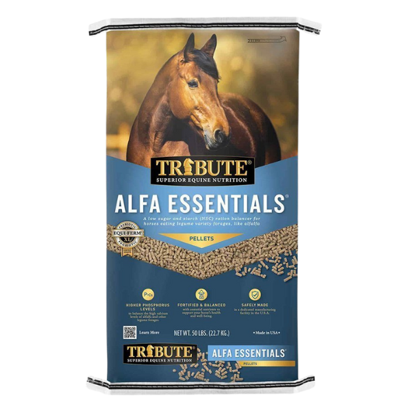 Alfa Essentials 50-lb bag. Available at your local Cherokee Feed & Seed in Georgia.