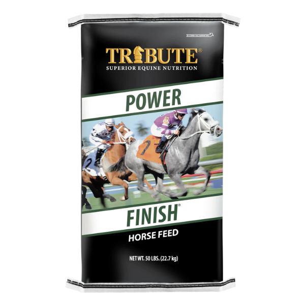 Power Finish Horse Feed 50-lb bag. Available at your local Cherokee Feed & Seed in Georgia.