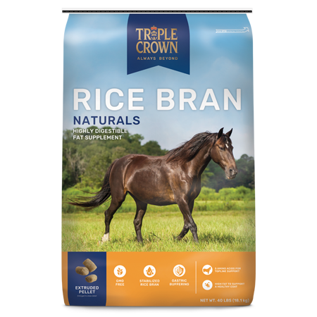 Triple Crown Naturals Rice Bran Horse Supplement 40-lb Bag