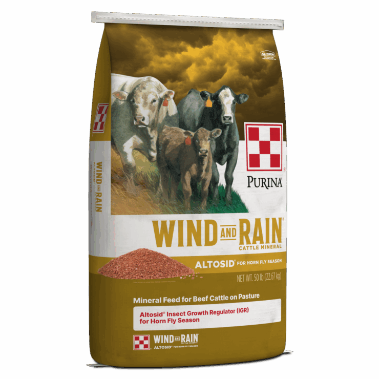 bag of Purina Wind and Rain Storm Fly Control