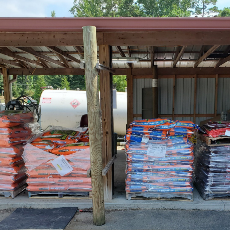 Display of seed bags