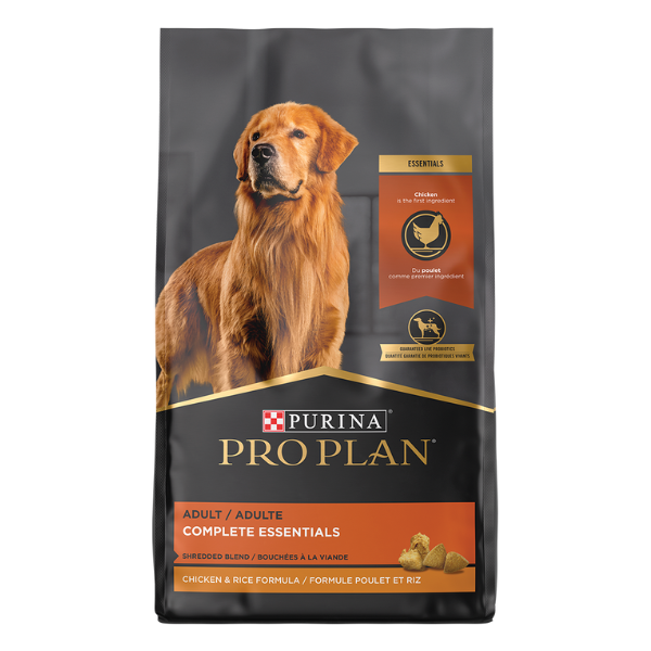 Purina Pro Plan Adult Complete Essentials Shredded Chicken & Rice. Dry Dog Food.