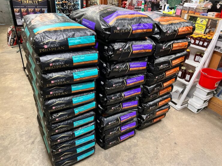 Purina Pro Plan Dry Dog Food Bags.