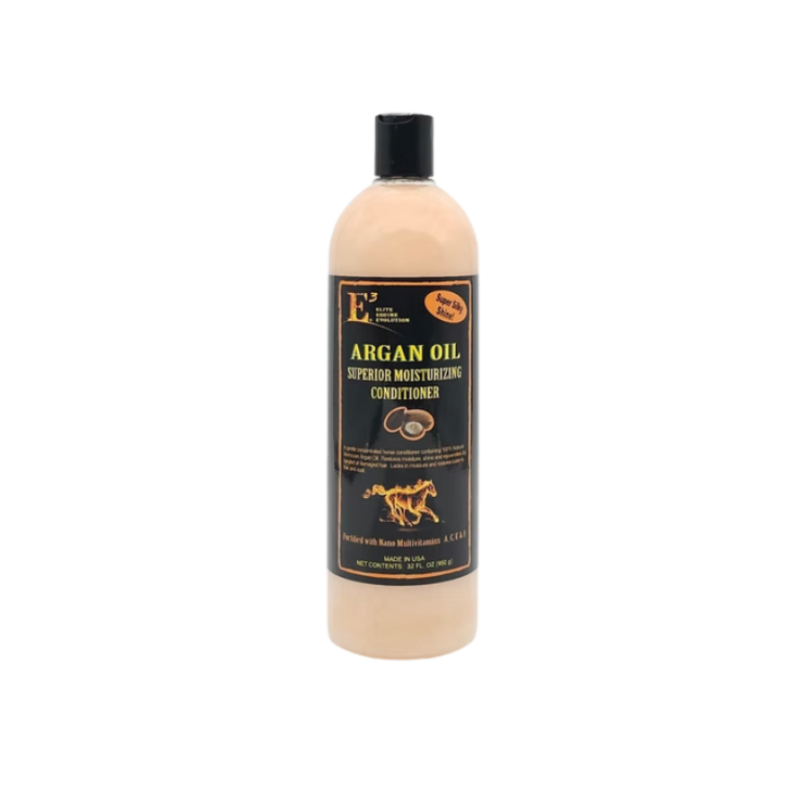 bottle of E3 Argan Conditioner with Vitamins A,C,E and F 