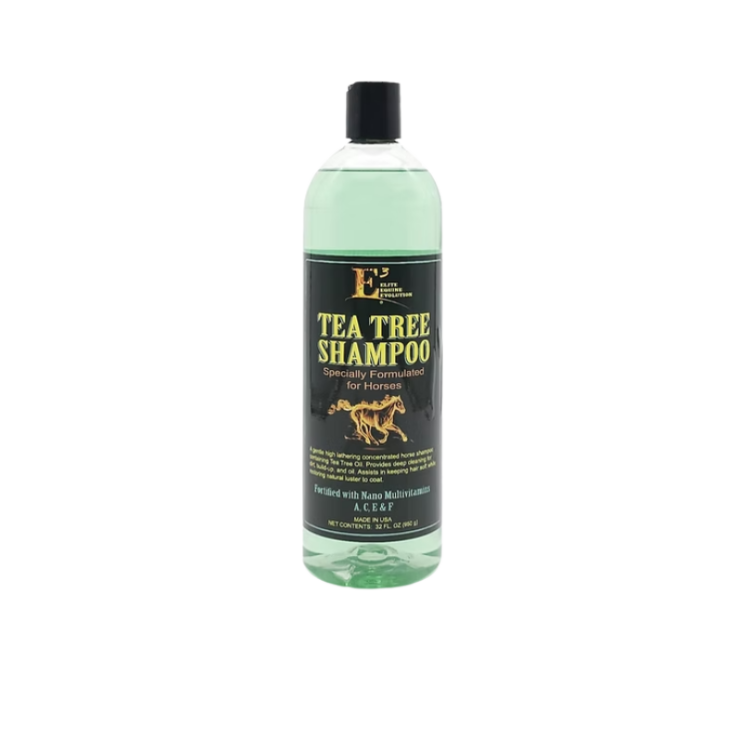 bottle of E3 Tea Tree Shampoo Specially Formulated for Horses 