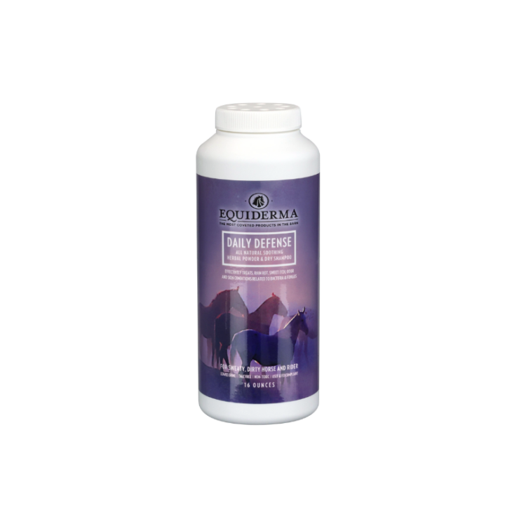 bottle of Equiderma Daily Defense Dry Shampoo 16oz