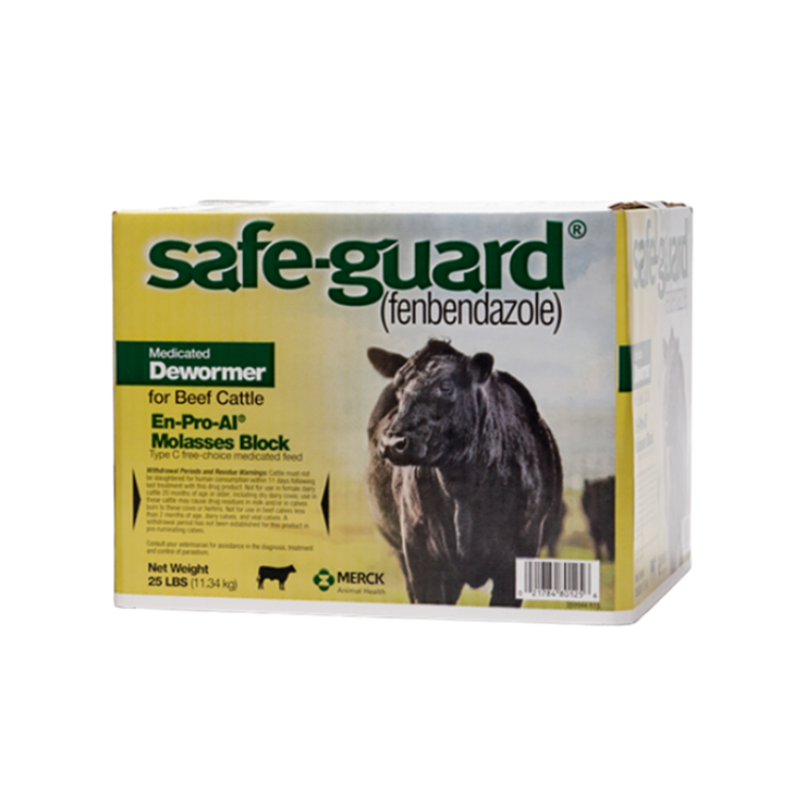 box of Merck's Safe-Guard ENPROAL Molasses Block