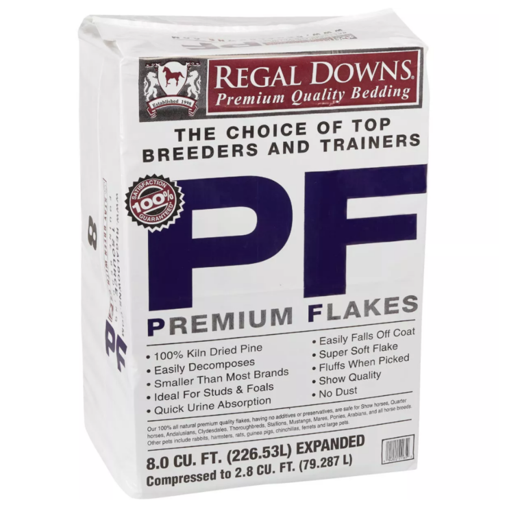 Bag of Regal Downs Large Premium Flake Stall Shavings