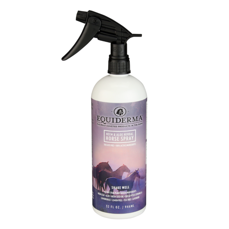 Spray bottle of Equiderma Horse Spray Quart.