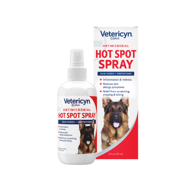 bottle of Vetericyn Plus Antimicrobial Hot Spot Spray