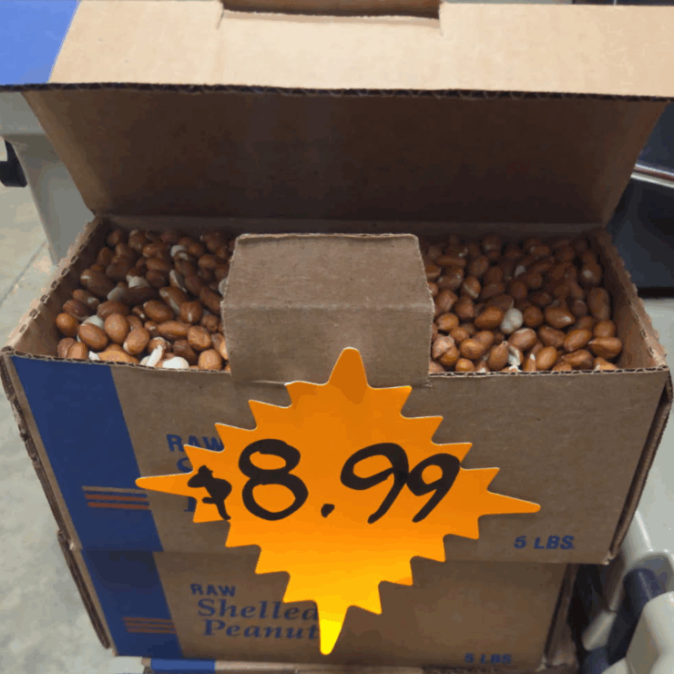 Shelled peanuts cherokee ball ground