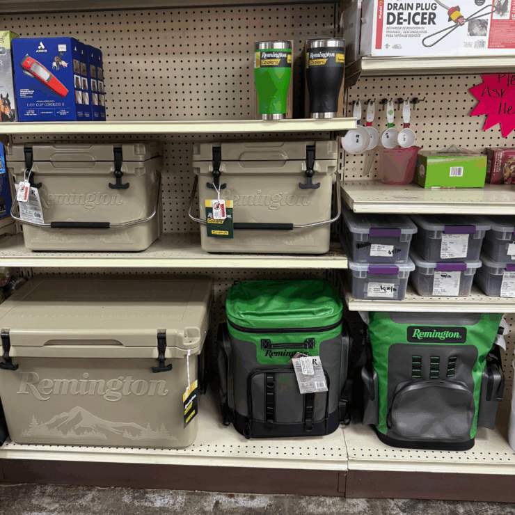 Remington Coolers and Cups at Cherokee Feed