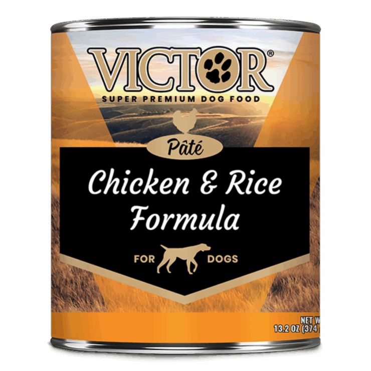 canned dog food - Victor Dog Food Chicken and Rice Formula Pâté