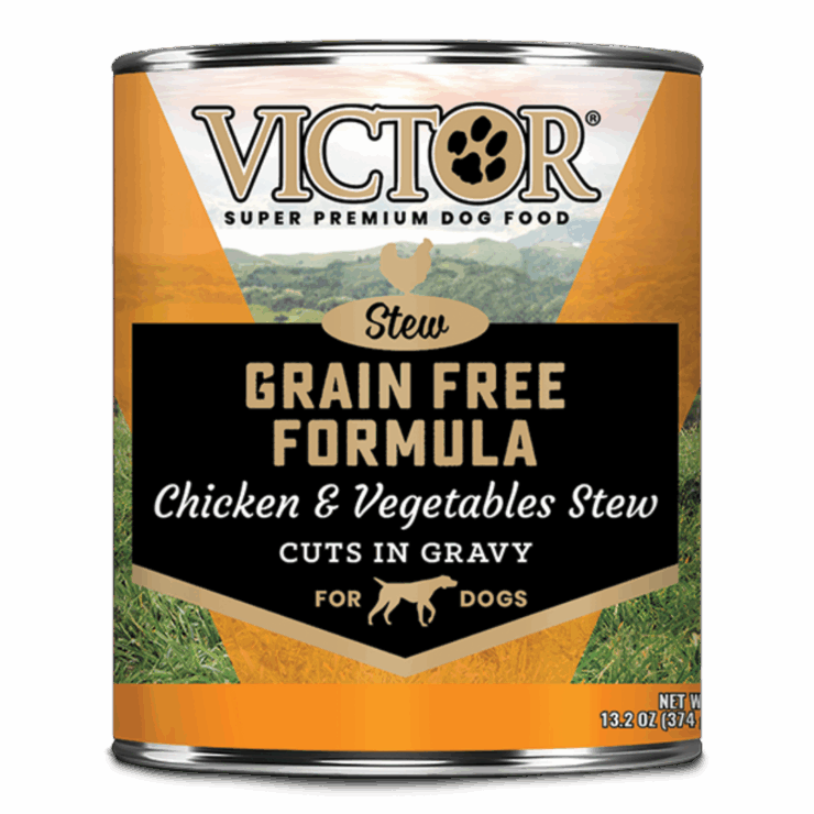 canned dog food - Victor Pet Food Grain Free Formula Chicken and Vegetables Cuts in Gravy 