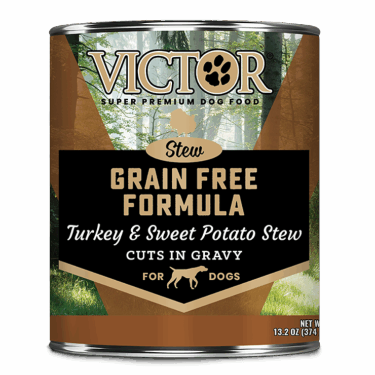 canned dog food - Victor Pet Food Grain Free Formula Turkey and Sweet Potato Cuts in Gravy