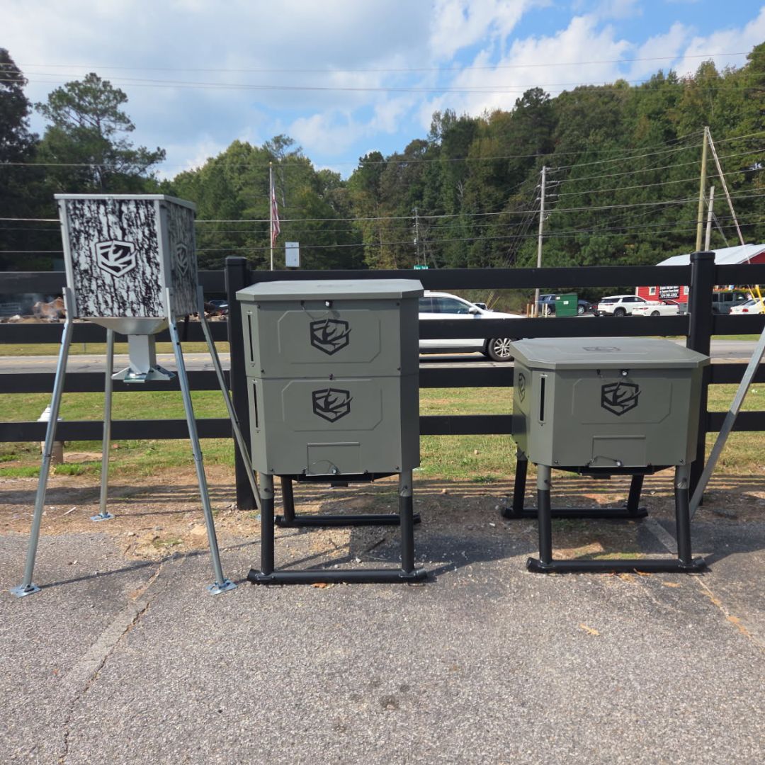 Backwoods Ritual Feeders pictured outside of our Ball Ground location